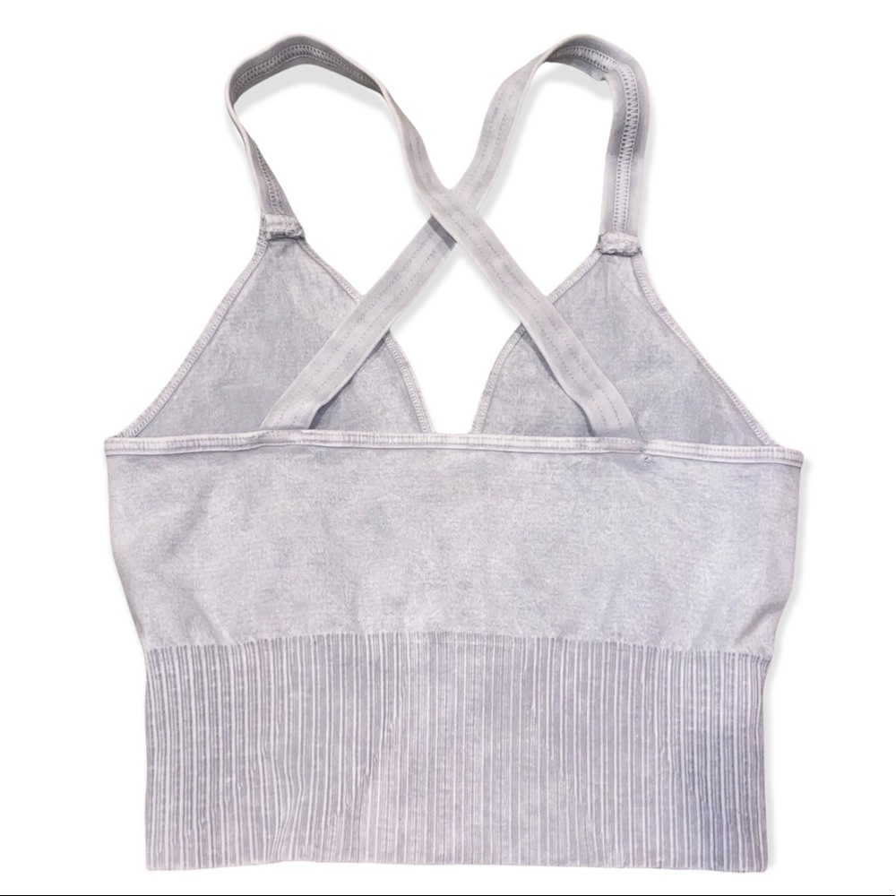 Free People Good Karma Crop Top - Iced Grey - XS/S - NEW - Picture 4 of 6